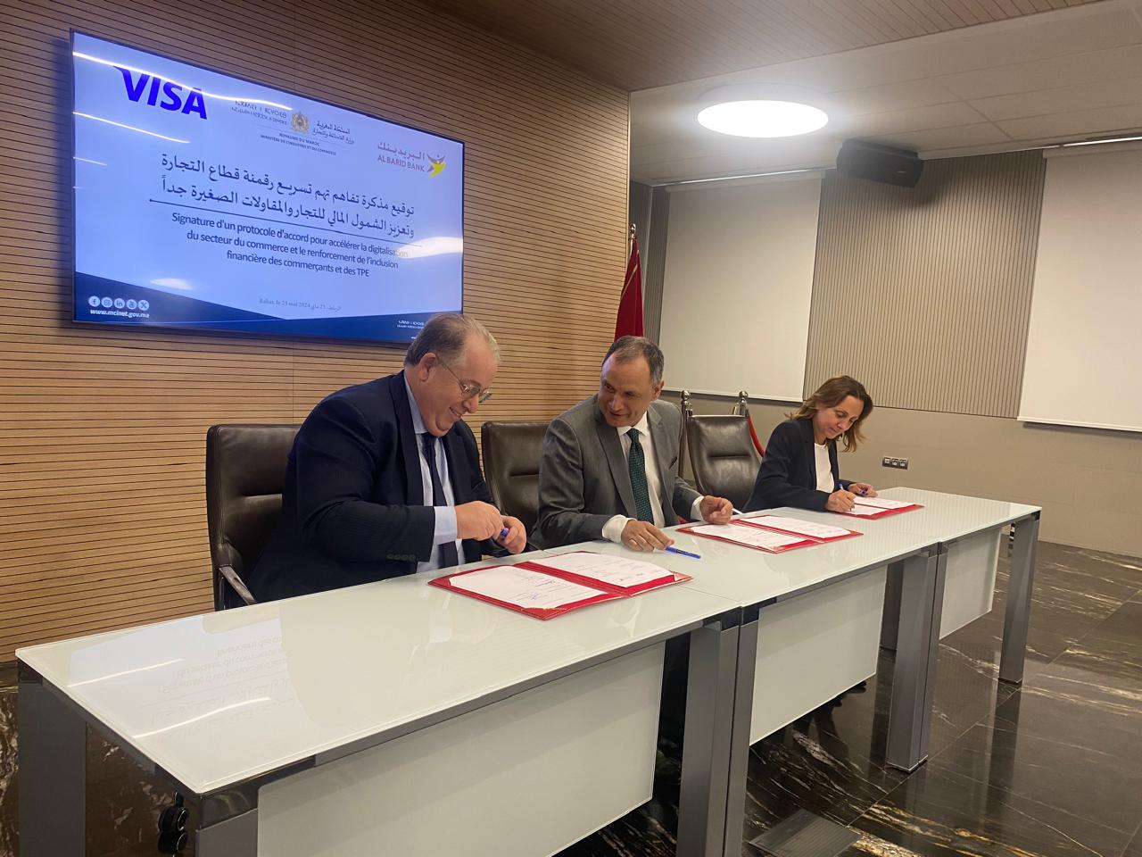 Digitalisation du commerce : Le MIC, Visa et Al Barid Bank renforcent leur partenariat